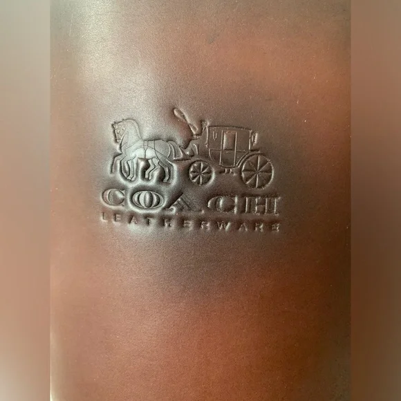 NEW Coach Rilee Leather Knee High Riding Boots Walnut Brown Size 8.5B - Picture 10 of 14